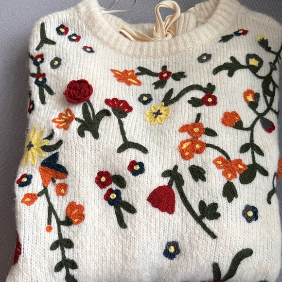 Anthropologie Floral Appliqued Sweater
Tunic Dress Alpaca Blend size S - Picture 16 of 16